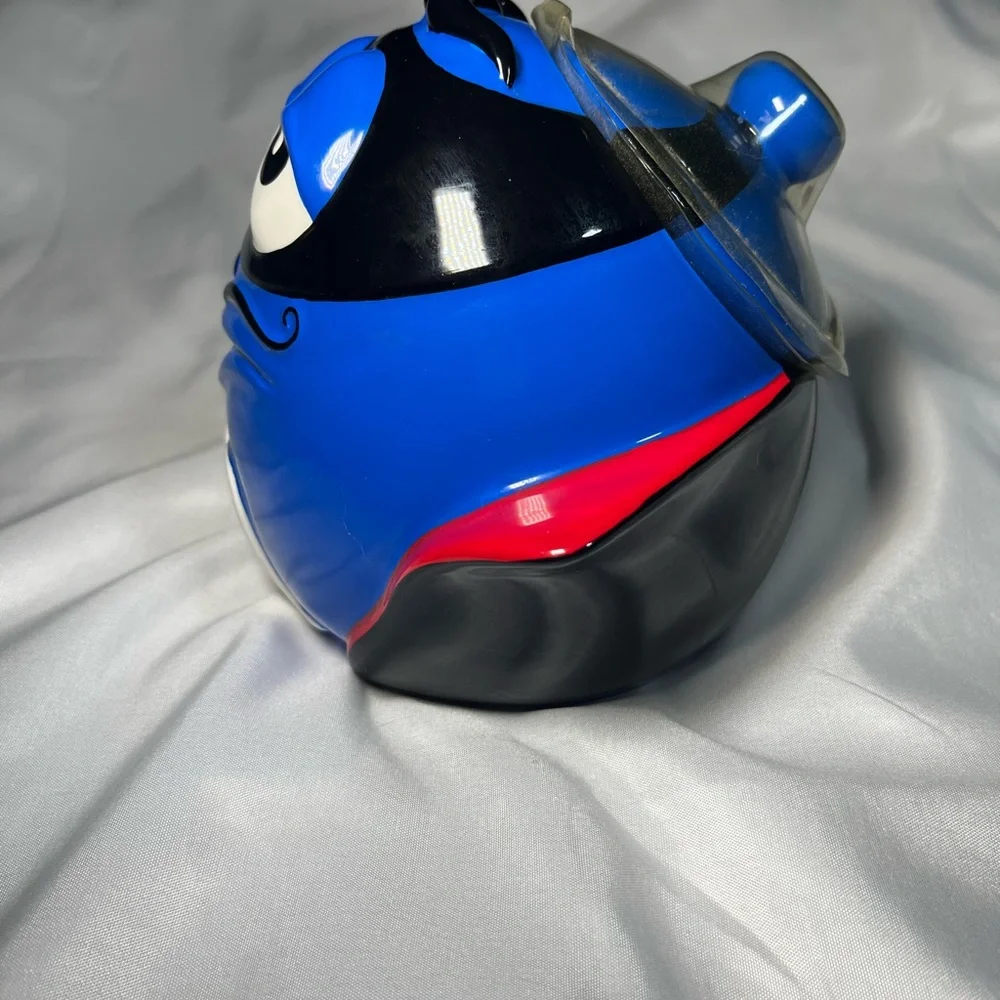 Vintage Galerie M&M’s Blue Zorro Ceramic Cookie Jar Canister‎ Collectible NEW
